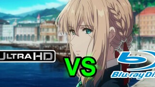 [4K] So sánh phiên bản 4K và Blu-ray của "Violet Evergarden Movie"