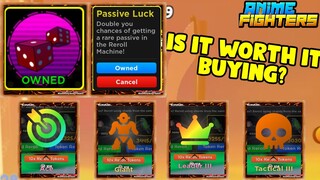 PASSIVE LUCK IS WORTH BUYING OR NOT? ANIME FIGHTER SIMULATOR!