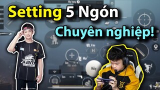 PUBG Mobile | SETTING 5 NGÓN CỦA CÁC HẢO THỦ CHUYÊN NGHIỆP