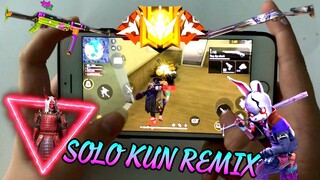 [Free Fire] Thao Tác Tay Độ Nhạy Dành Cho iPhone Và Kèo Solo Căng Đét Với Kun Remix|TK Sói