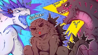 Godzilla & Shimo Custody Battle For Minus One | Godzilla X Kong Comic Dub