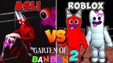 GARTEN OF BANBAN 2 ROBLOX VS ASLI ,MANAKAH YANG LEBIH GG?!! feat @BANGJBLOX