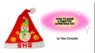 HOW TO MAKE A CREATIVE CHRISTMAS HAT | Tutorial