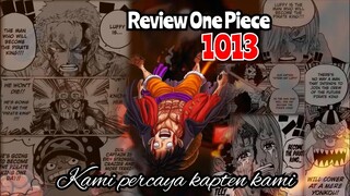 REVIEW ONE PIECE 1013 - LUFFY PASTI MENANG, KARENA DIA ADALAH KAPTEN KAMI | REVIEW OP 1013