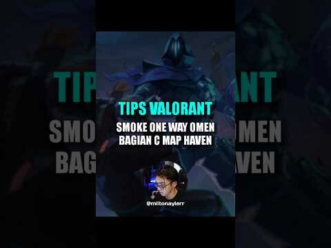 Smoke one way Omen bagian C Map Haven #valorant #valotantindonesia