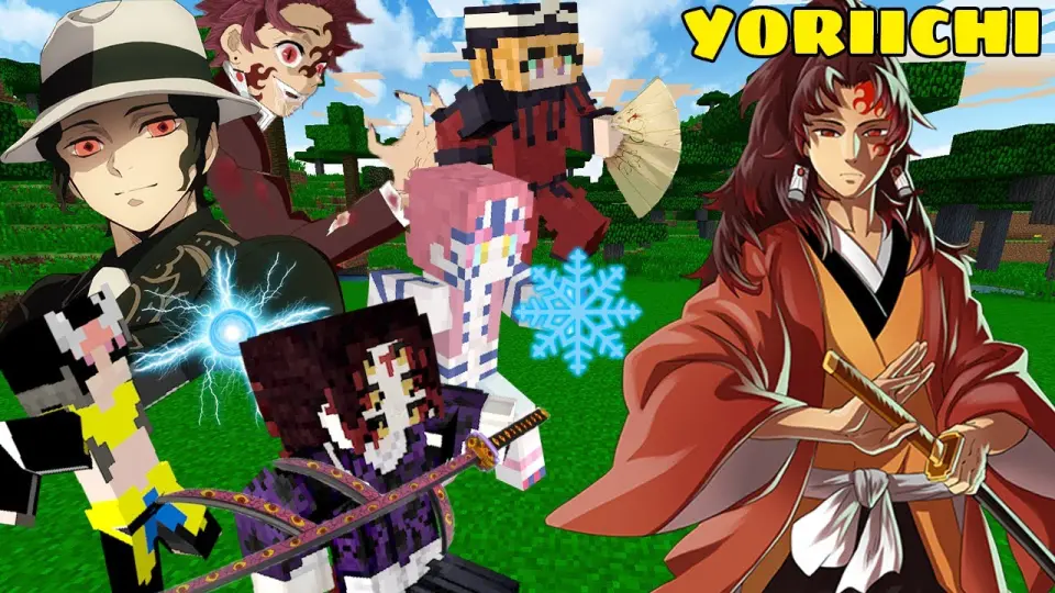 Minecraft Demon Slayer☻Một Mình Yoriichi Chấp Hết Tất Cả Thượng ...