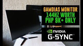 Gamdias Atlas Curved 144Hz @ Php 9k+ Only Overview ft  How to Enable GSYNC for AMD FREESync Monitors