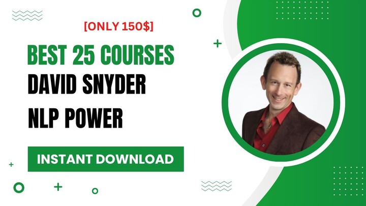 [Bundle] 25 David Snyder NLP Courses