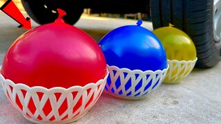 Eksperimen: Balon Air vs Roda Mobil - ASMR & Satisfying Video