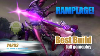 BEST VARUS ITEM TO GET RAMPAGE IN LoL Wild Rift (PvP Full Gameplay)