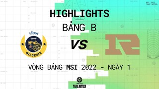 IW vs RNG | Highlights | Ngày 1 - Vòng Bảng MSI 2022