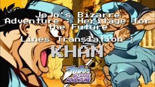 JoJo's Bizarre Adventure HFTF Translations : Khan