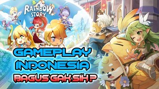 Cobain Game nya Kaum Rebahan Dulu Nih. Karakternya Chibi Gini - Rainbow Story Gameplay Indonesia