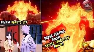 Pesan Penting Di Cerita Shisui KW atau MIRAI | Review Boruto Episode 107