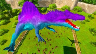 DINOSAURS JUMPS INTO ANTS WORLD