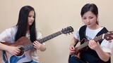 Si kembar Xiaoqi dan Kucing Hitam dalam bingkai yang sama "Love Jiangshan More Love Beauty" / Gitar 