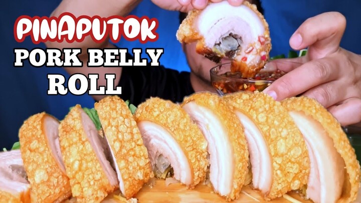 PINAPUTUKAN PORK BELLY ROLL MUKBANG | MUKBANG PHILIPPINES