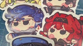 今天剪5个鸣潮贴纸。Cut 5 wuwa stickers。