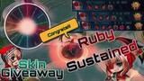 When ikanji tried Ruby Sustain Role | Giveaway skin!  | Ruby Montage | Mobile Legend