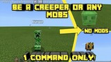 MCPE Tagalog | How to be a Creeper or Any Mob | No Mods