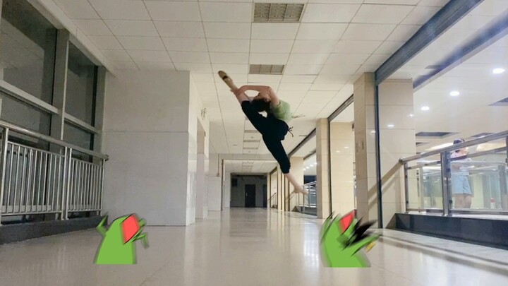 [Find the angle yyds!] How can ordinary non-dance majors shoot a powerful backward kick to the purpl