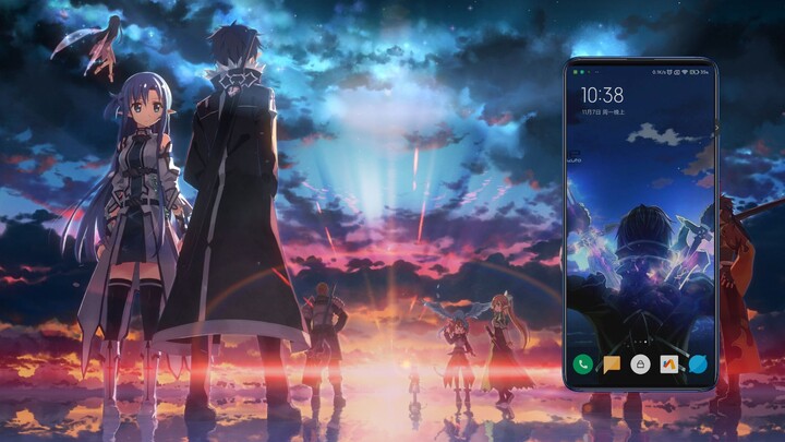 Rekomendasi wallpaper dinamis wallpaper-wallpaper tampan "Sword Art Online"!