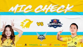 ONIC VS REDBULL REBELLION - THE ULTIMATE MIC CHECK MPL ID SEASON 9 WEEK 1