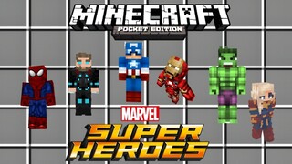 รีวิวแอดออน!! Superhero ใช้พลังได้ (สอนลงท้ายคลิป) | Minecraft PE