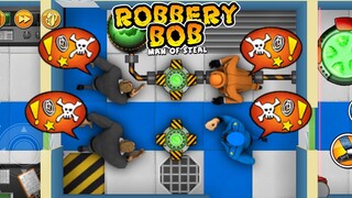 Robbery Bob - Sam Bob 1 & Blue Police Use 100 Teleport Mine Part 6
