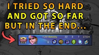 When You Try Your Best, But You Don't Succeed | Mobile Legends