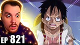 One Piece Episode 821 REACTION | The Chateau in Turmoil! Luffy, to the Rendezvous!