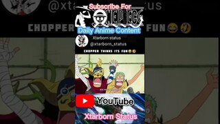 Chopper Funny Moments || He Thinks Its Fun || Zoro And Ussop Are Locked || One Piece || 😂🤣 || Water7