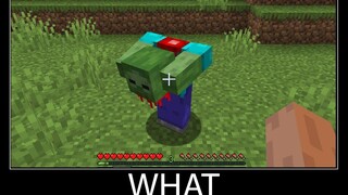 Minecraft รออะไร meme part 20 ซอมบี้หัวขาด