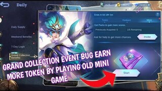 Grand Collection Benefit Bug Play old mini game to earn more Token in Mobile Legends