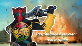 PERTARUNGAN KAMEN RIDER OOO | COSPLAY AKMEN RIDER OOO | MEIKOU MAMORU