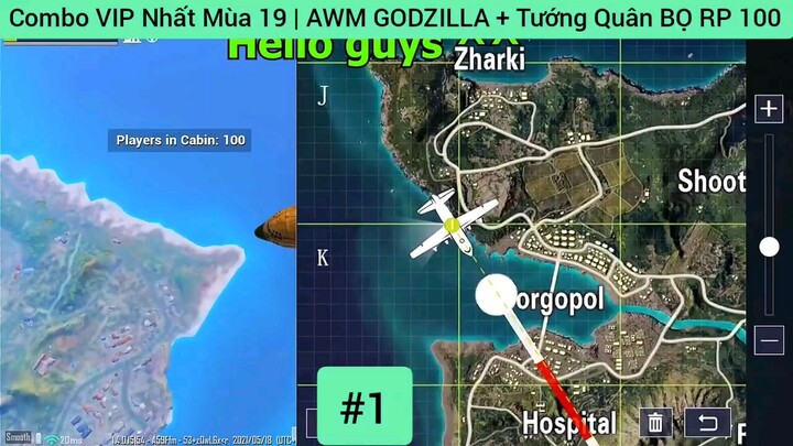 Combo VIP Nhất Mùa 19 | AWM GODZILLA + Tướng Quân BỌ RP 100 #1