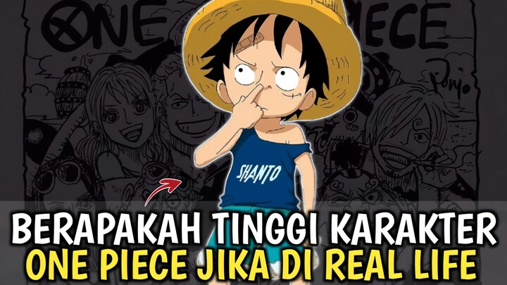 Beginilah tinggi beberapa karakter one piece jika di real life.. sebesar itukah