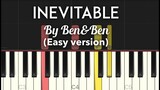 Inevitable by Ben&Ben easy piano tutorial with free sheet music