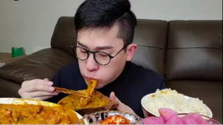 MUKBANG Gà hấp Rosé và Tôm chiên #asmr #mukbang