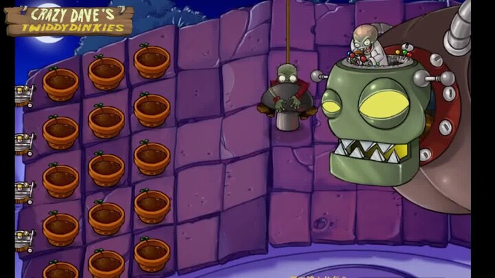 funny moment | pvz | Bungee zombie gave the mushroom to the zombie boss.