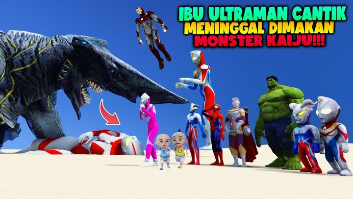 SEDIH...! IBU ULTRAMAN CANTIK MENINGGAL DIMAKAN MONSTER, ULTRAMAN CANTIK MENANGIS - GTA 5 ULTRAMAN