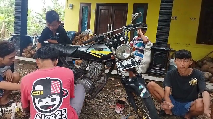 proses penggatian kenalpot part 4