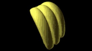 Fly me to the moon but its a banana