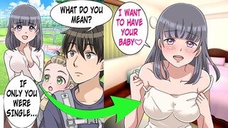 [Manga Dub] Hot girl seduced me and wants a baby with me after finding out I'm single!