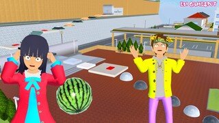 Yuta Mio Mau Obby Parkour Di Ganggu Jamur Semangka 🍄🍉 Sakura School Simulator @Ebi Gamespot