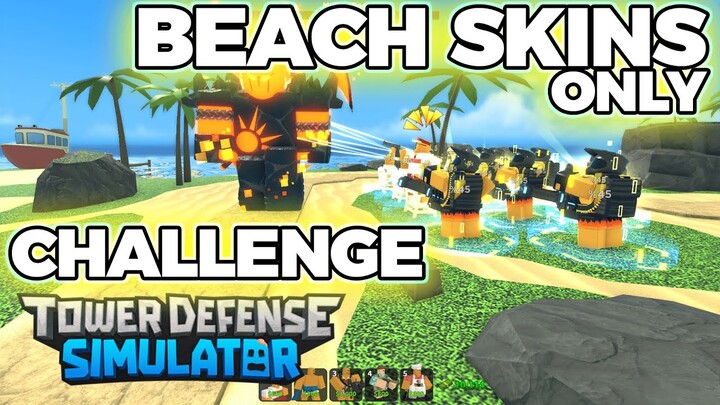 TDS but I use Beach Skins Only | ROBLOX