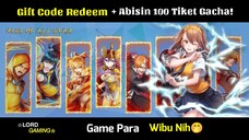 Game nya Para Wibu nih🤭 Gift Code Redeem + Momen Abisin 100 Tiket Gacha | Lord Gaming Official