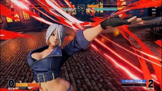 KOF15　最強アンヘル　冷静すぎる当身超必殺技　ここから流れが変わる…画面端13Hitコンボで一気に決める