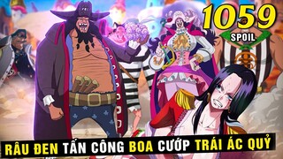 [ Spoil One Piece 1059 ] Râu Đen tấn công Boa cướp Trái Ác Quỷ , Coby bị Râu Đen bắt giam