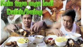 FRIED FISH (DALAG / BULEG) / FRIED PORK / INDIAN MANGO.. MUKBANG PINOY